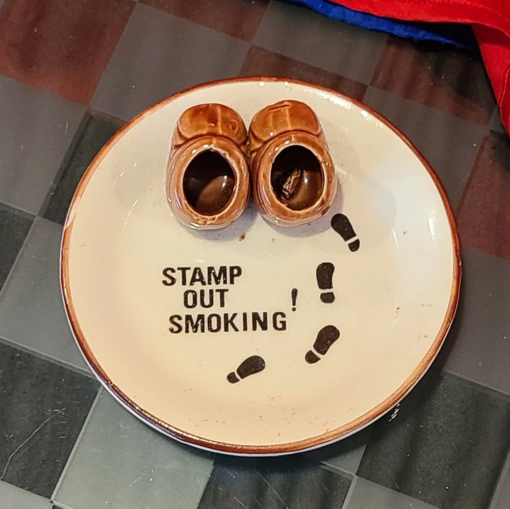 Stamp out smoking unique ashtray